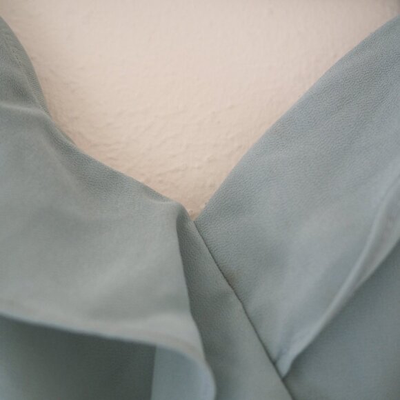 !! NWT Celebrate DB Studio f20510 Dusty Spaghetti Strap Chiffon Ruffle - Picture 7 of 10